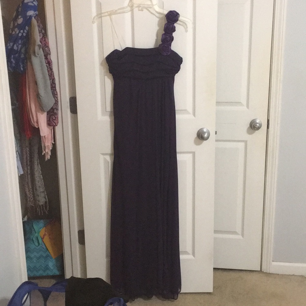 Purple Bridesmaid Gown